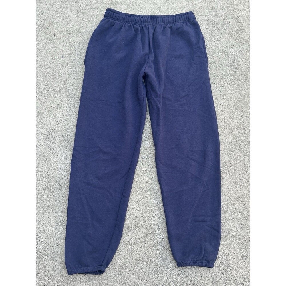 Fruit Of The Look Men’s Navy Blue Fleece Drawstring Sweatpants Size M